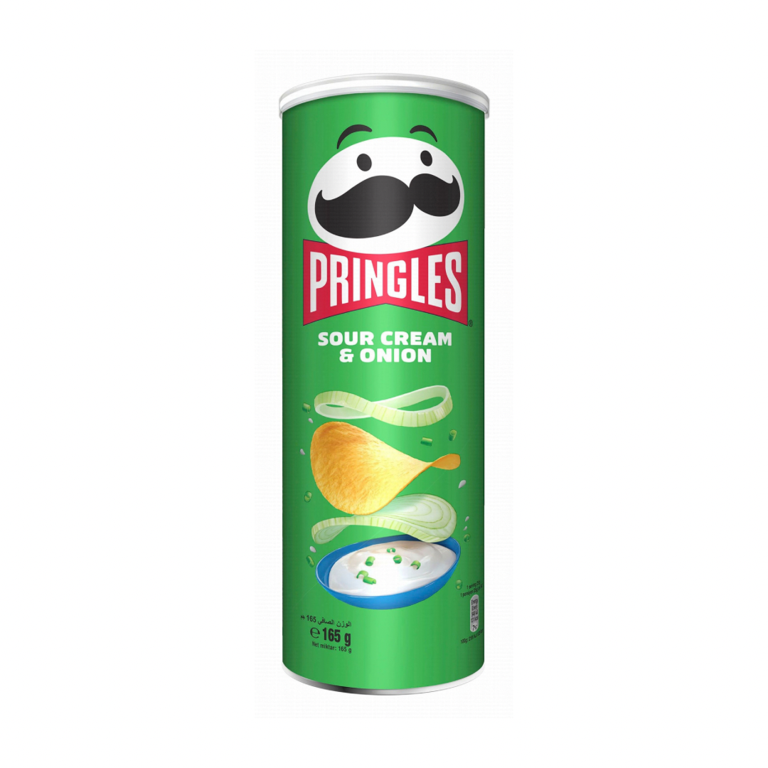 Pringles Sour Cream & Onion Potato Chips 165 Gr Wholesale TRADELAB