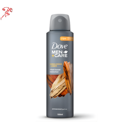 Dove Men+ Care Deo Sandalwood & Amber Plant-Based Moisturizer 72H - 150ml